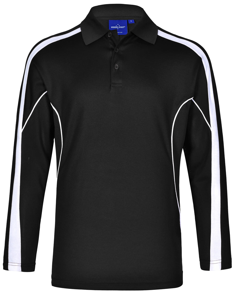 Winning Spirit Men's TrueDry® Long sleeve Polo-(PS69)