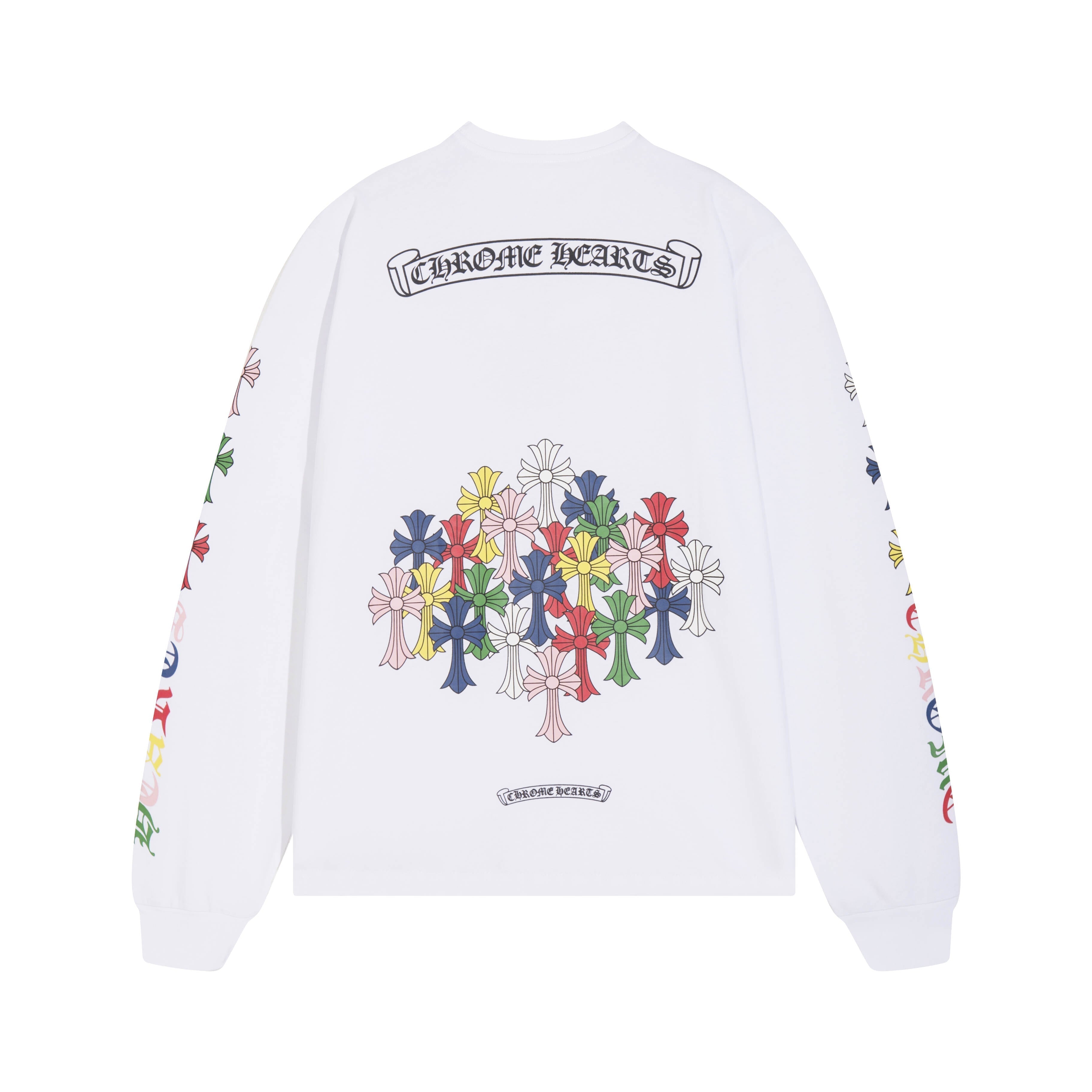 CHROME-HEARTS Men's Long-Sleeve T-shirt Sweatshirt K8015