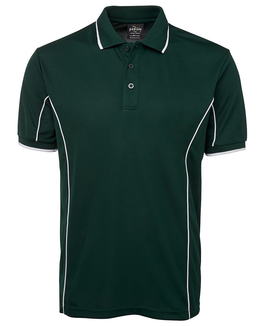 JBs Wear Podium Short Sleeve Piping Polo - Adults 2nd (10 Colour) (7PIP)