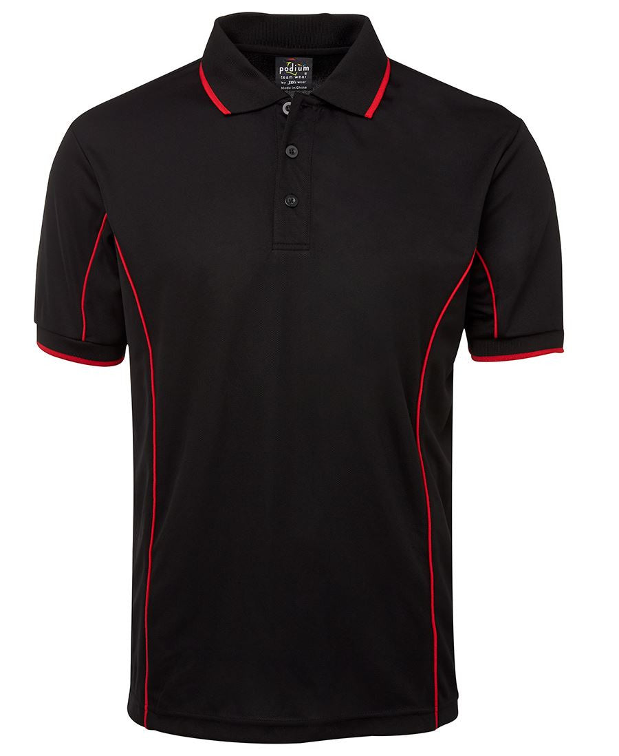 JBs Wear Podium Short Sleeve Piping Polo - Adults 2nd (10 Colour) (7PIP)
