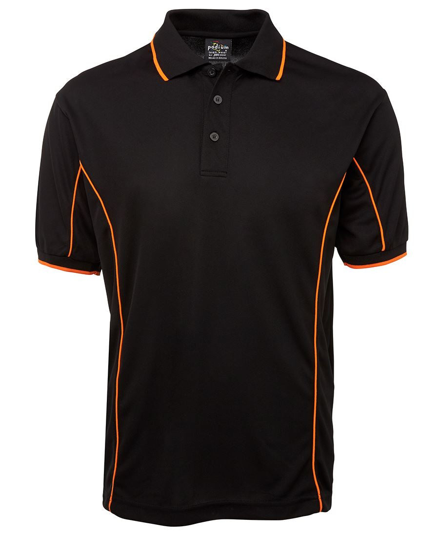 JBs Wear Podium Short Sleeve Piping Polo - Adults 2nd (10 Colour) (7PIP)