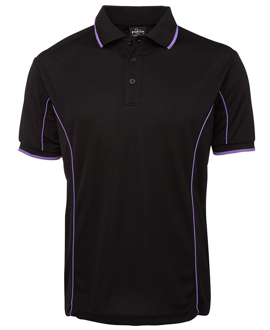 JBs Wear Podium Short Sleeve Piping Polo - Adults 2nd (10 Colour) (7PIP)