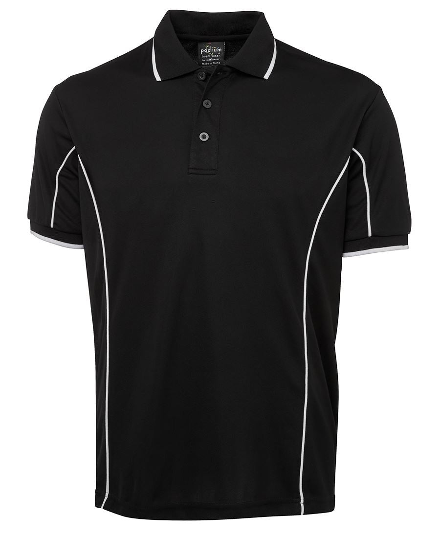JBs Wear Podium Short Sleeve Piping Polo - Adults 2nd (10 Colour) (7PIP)