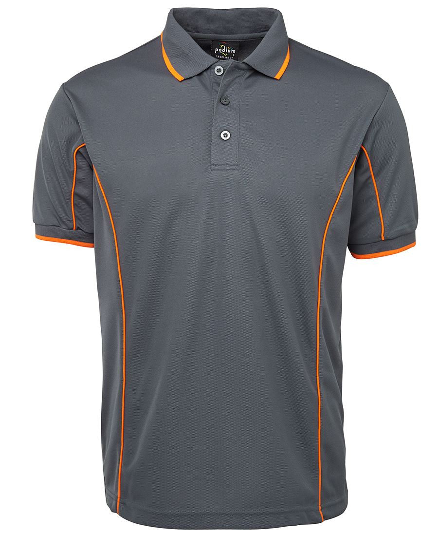 JBs Wear Podium Short Sleeve Piping Polo - Adults 2nd (10 Colour) (7PIP)