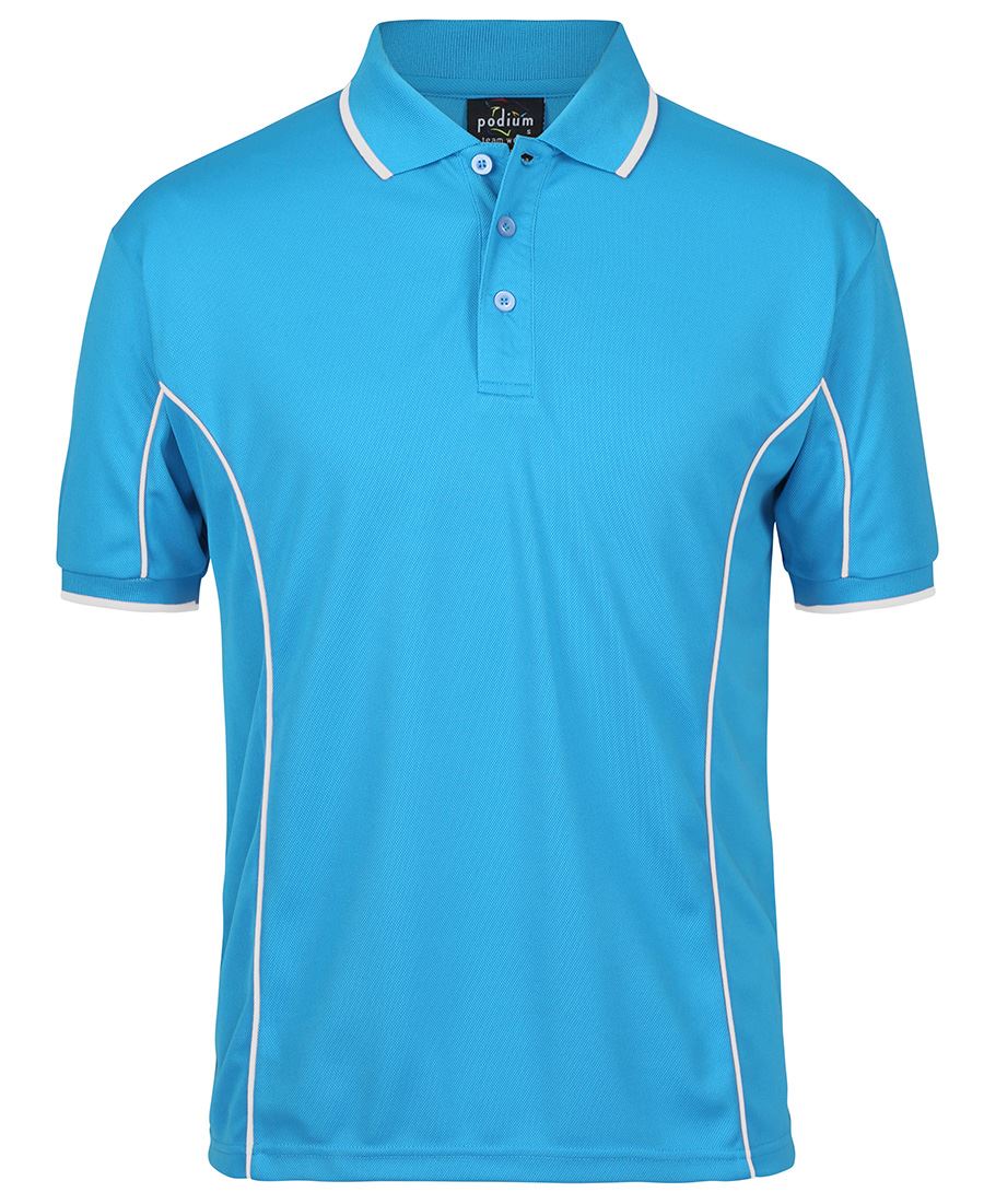 JBs Wear Podium Short Sleeve Piping Polo - Adults 2nd (10 Colour) (7PIP)