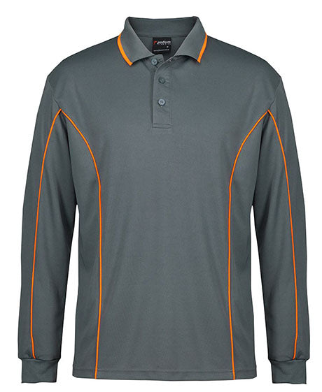 JBs Wear Podium Long Sleeve Piping Polo (7PIPL)