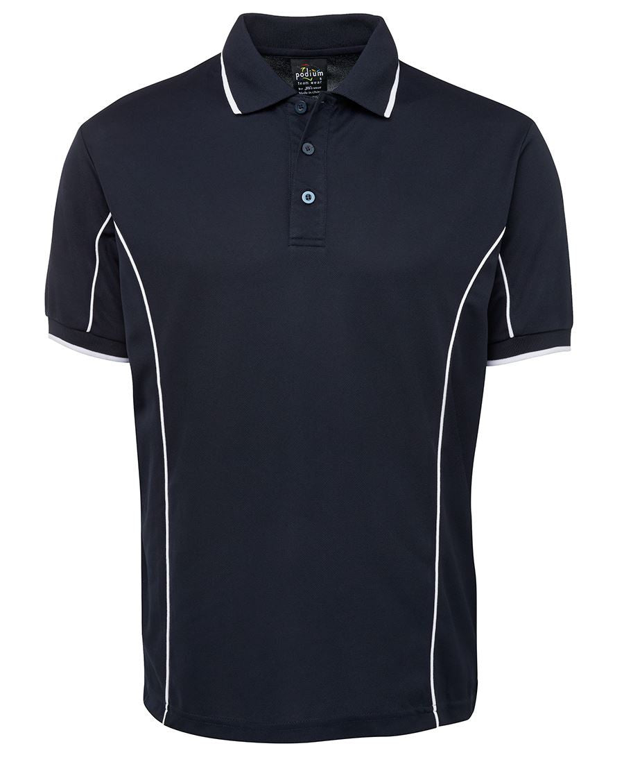 JBs Wear Podium Short Sleeve Piping Polo - Adults 2nd (10 Colour) (7PIP)