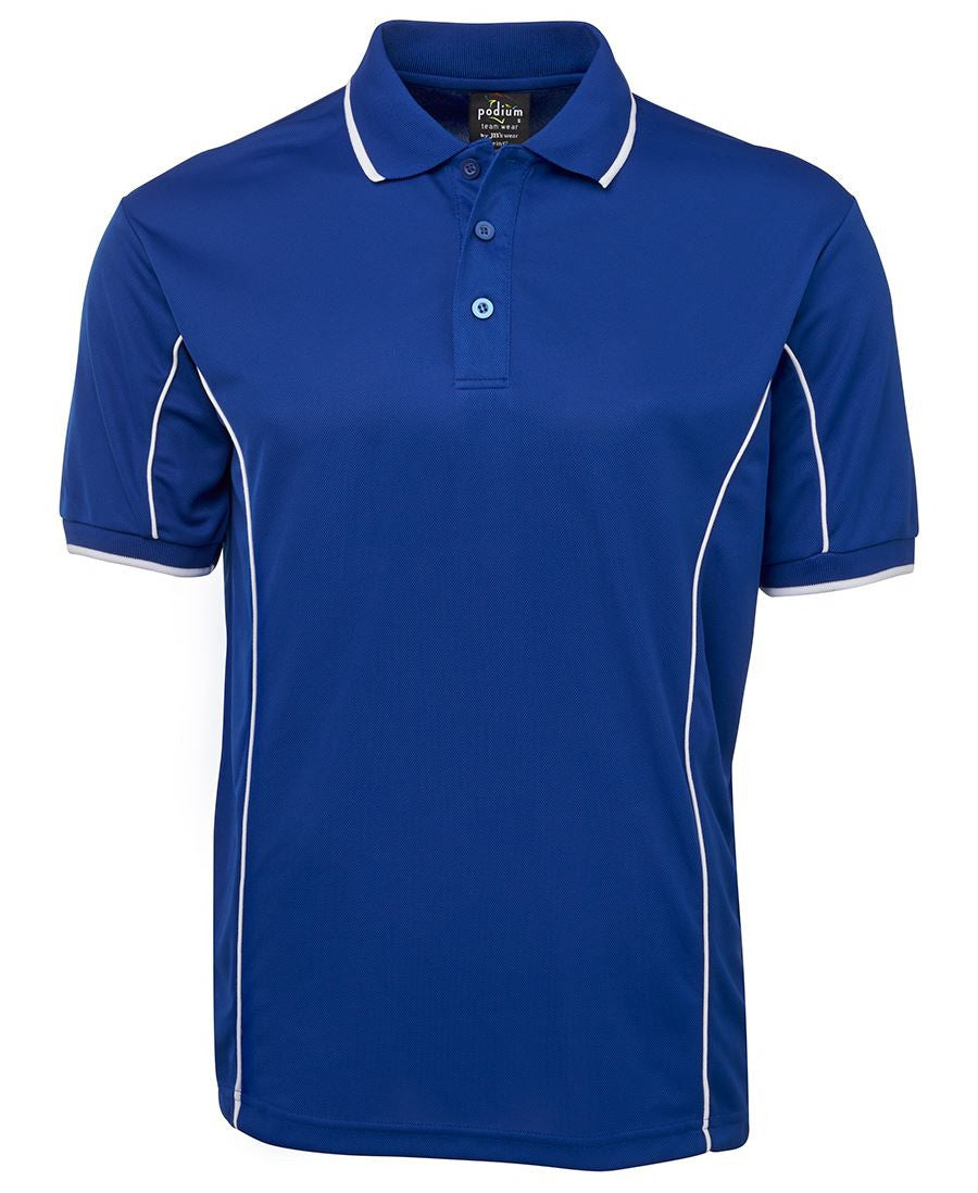 JBs Wear Podium Short Sleeve Piping Polo - Adults 2nd (10 Colour) (7PIP)
