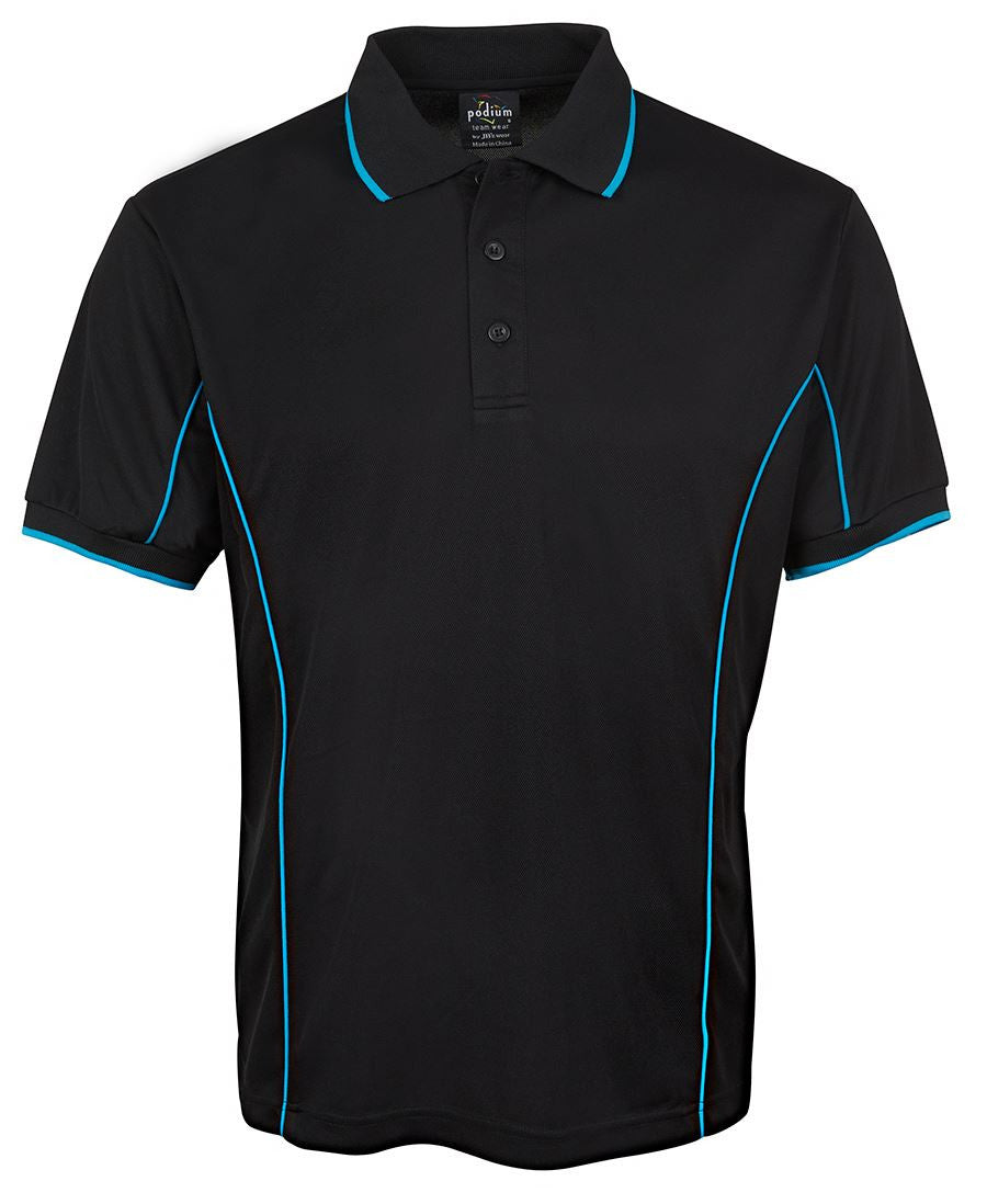JBs Wear Podium Short Sleeve Piping Polo - Adults 2nd (10 Colour) (7PIP)
