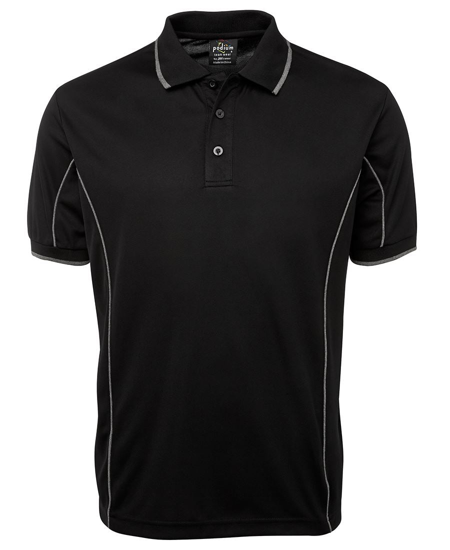 JBs Wear Podium Short Sleeve Piping Polo - Adults 2nd (10 Colour) (7PIP)