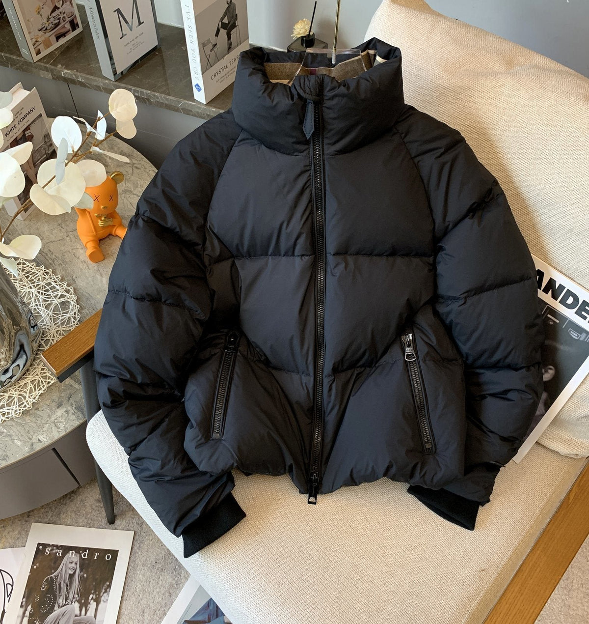 Burberry Short Quilted Puffer Jacket — front