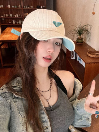 Prada Corduroy Baseball Cap