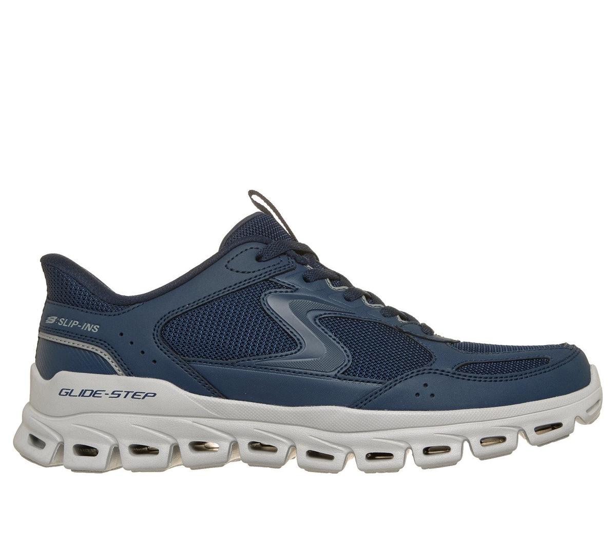 Skechers Slip-ins: Glide-Step - Walston, NAVY / GRAY