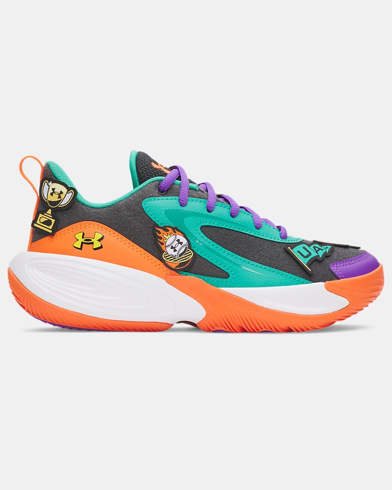 UA Lockdown 8 Patches Grade School Basketball Shoes | Under Armour