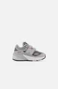 New Balance Kids' FuelCell 990v6 Hook & Loop Shoes - Grey/Silver