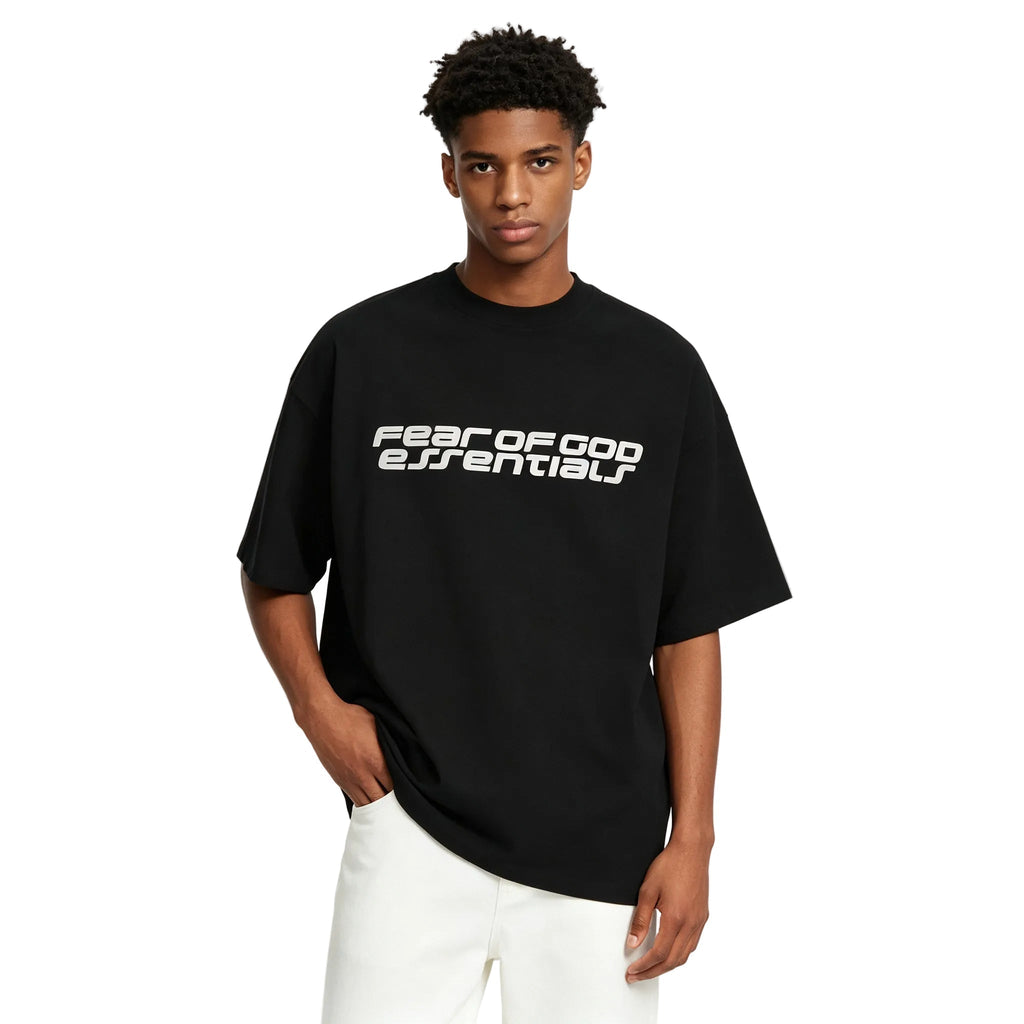 Fear of God Essentials 90s Short Sleeve T-Shirt Vintage Black