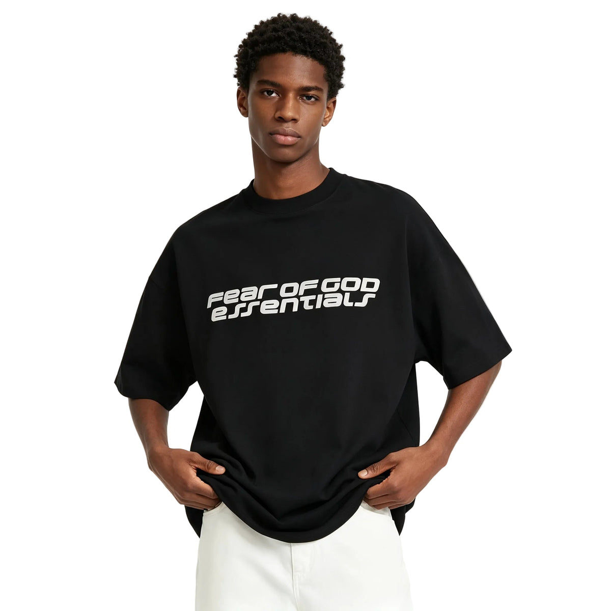Fear of God Essentials 90s Short Sleeve T-Shirt Vintage Black
