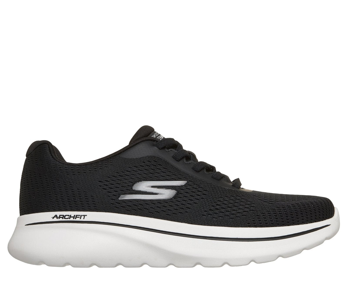 Relaxed Fit: GO WALK Arch Fit N-Joy - Junie, BLACK / WHITE