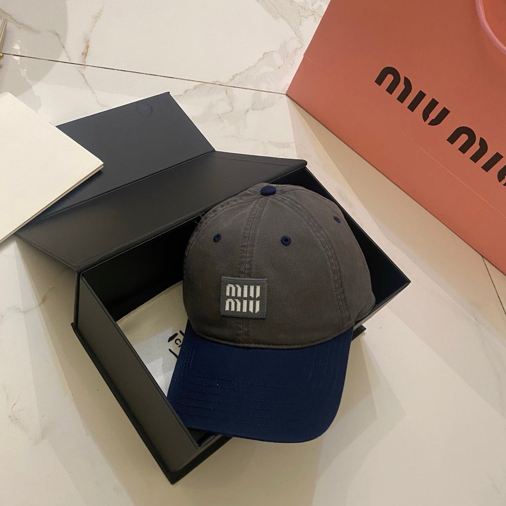 Miu Miu Color-Block Baseball Cap
