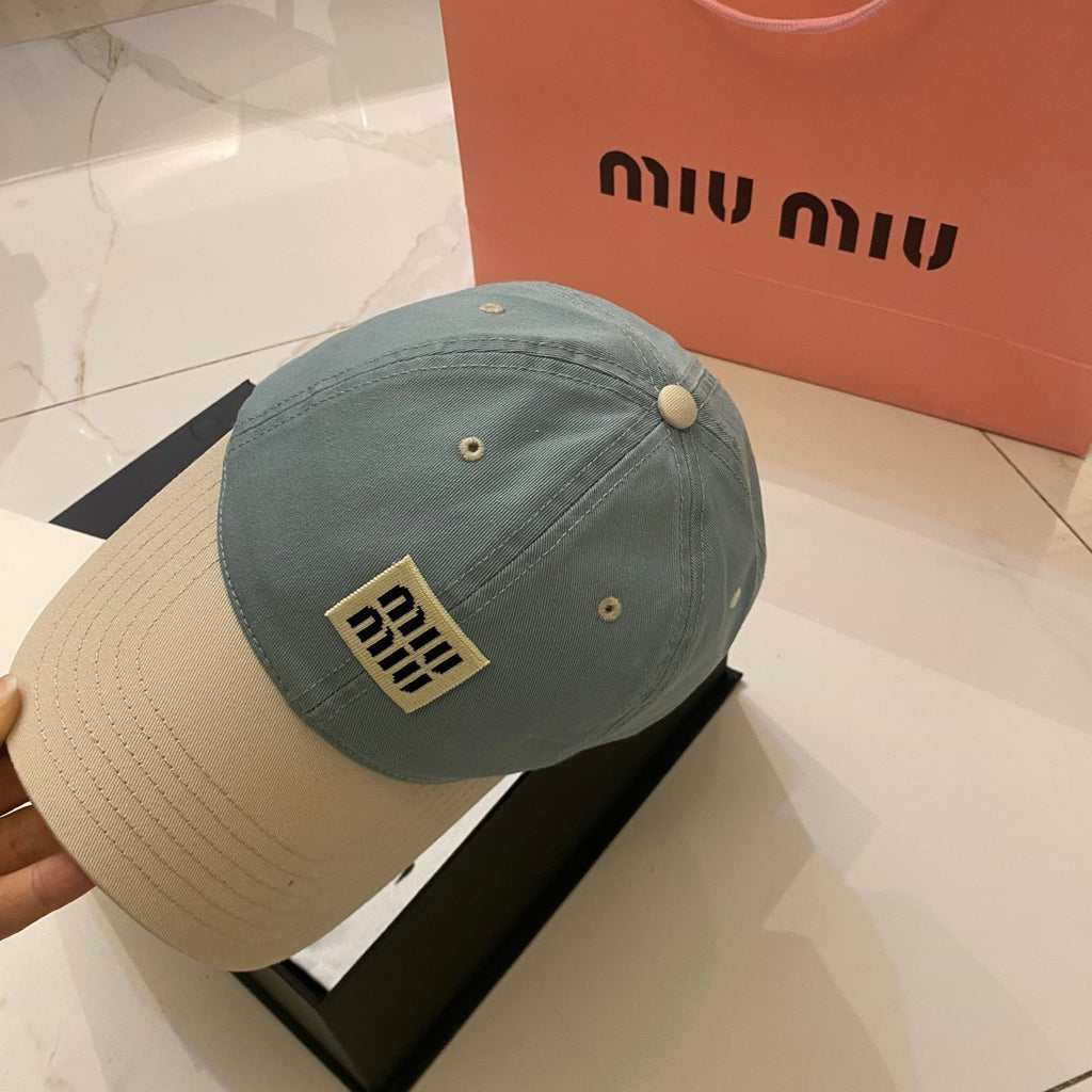 Miu Miu Color-Block Baseball Cap