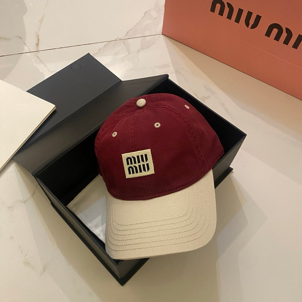 Miu Miu Color-Block Baseball Cap