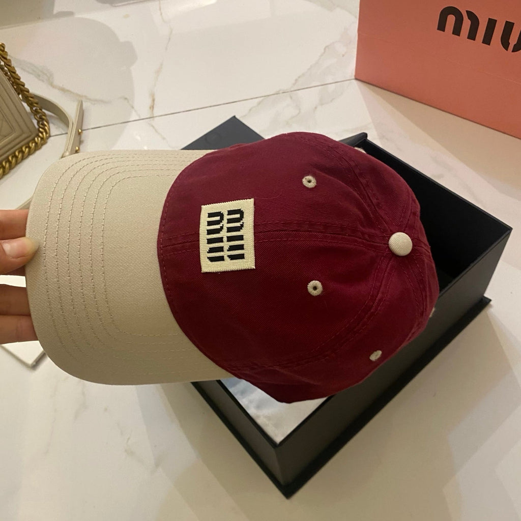 Miu Miu Color-Block Baseball Cap