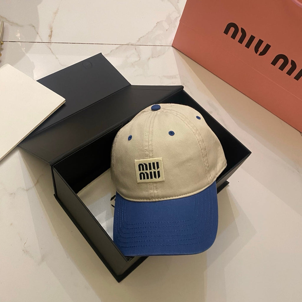 Miu Miu Color-Block Baseball Cap
