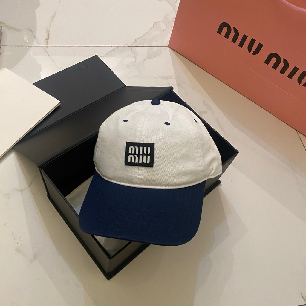 Miu Miu Color-Block Baseball Cap