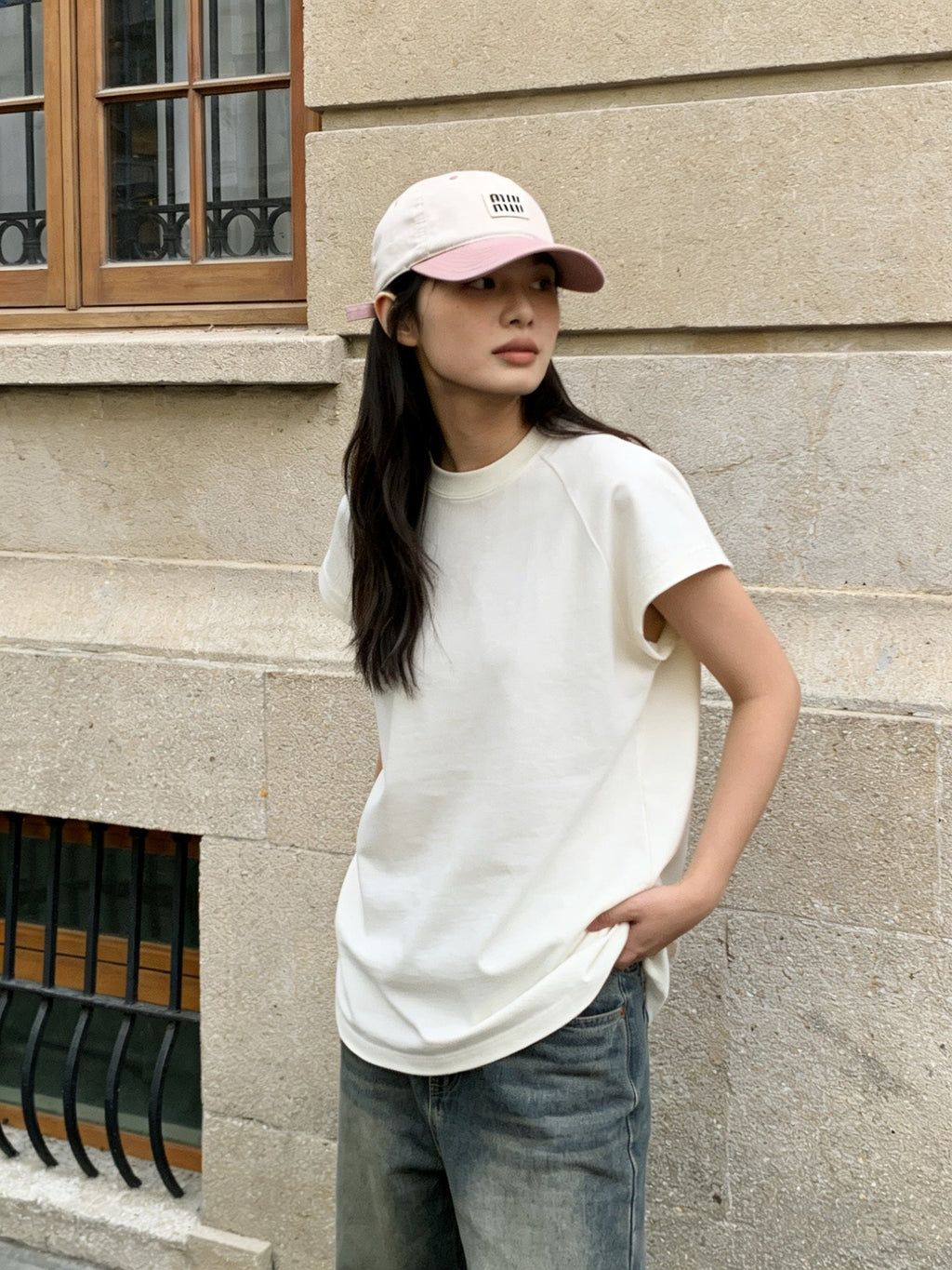 Miu Miu Color-Block Baseball Cap