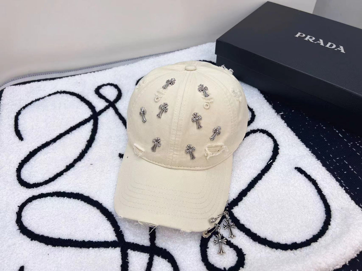 Chrome Hearts Baseball Cap - Black / White