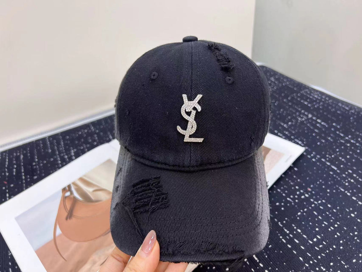 Saint Laurent Baseball Cap - Black / Brown