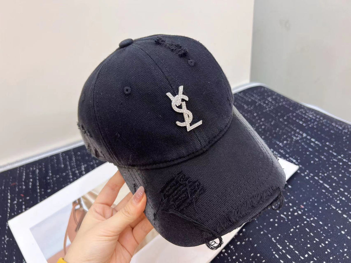 Saint Laurent Baseball Cap - Black / Brown
