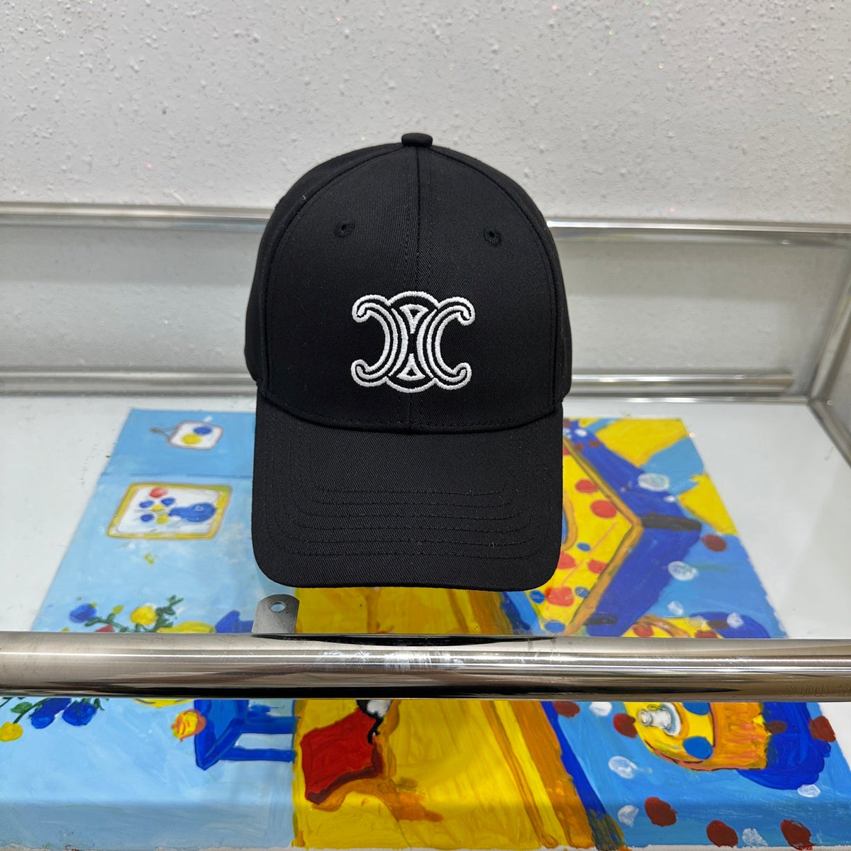 Celine Baseball Cap - White / Black