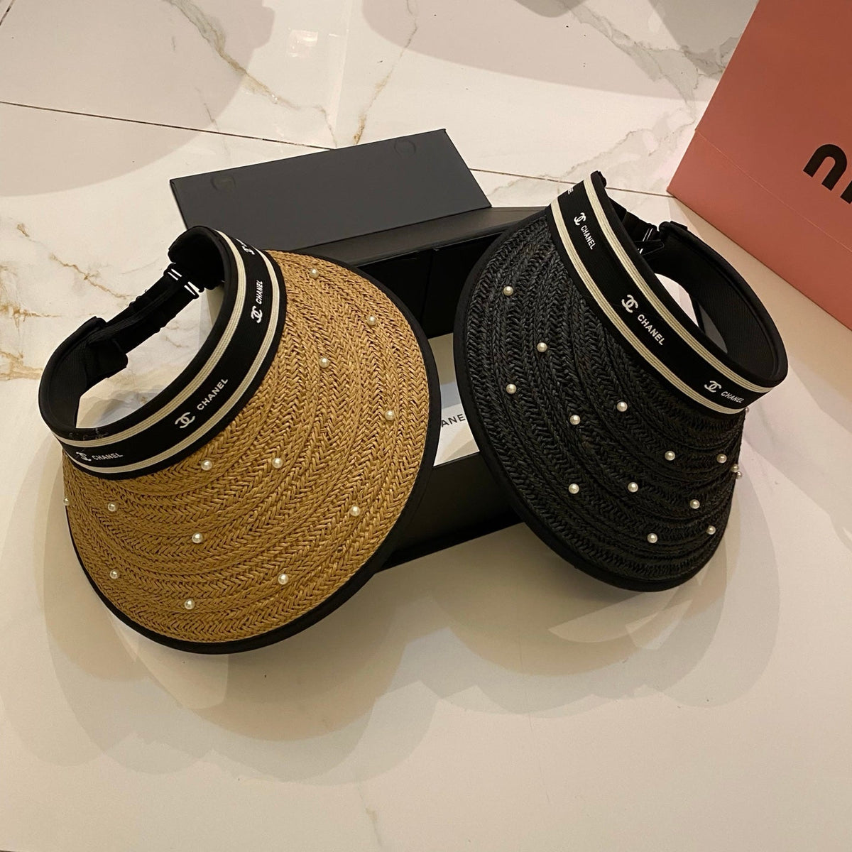 Chanel Pearl Sun Visor