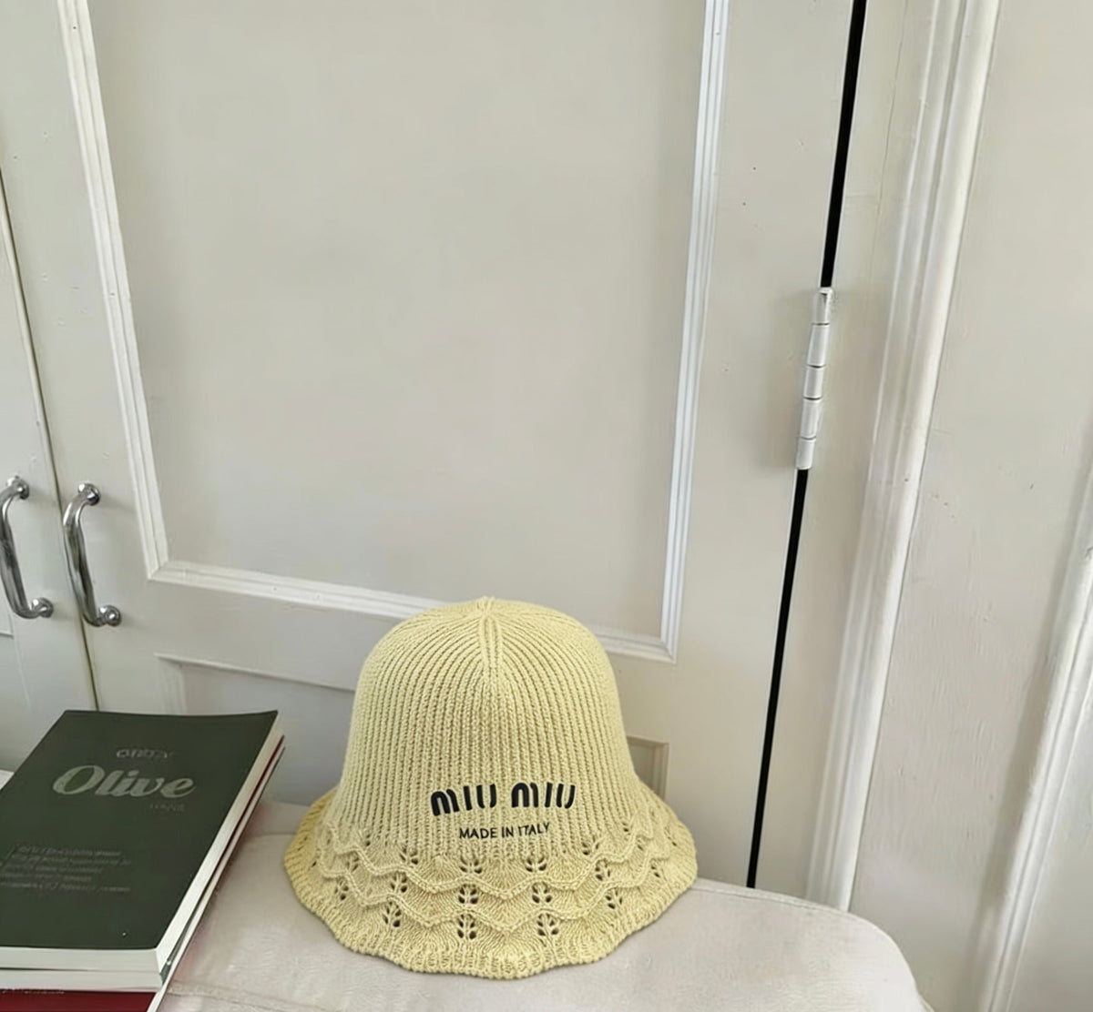 Miu Miu Knitted Bucket Hat
