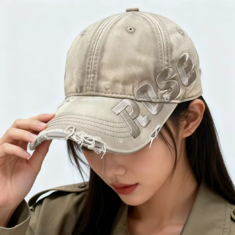 Retro Lettering Baseball Cap
