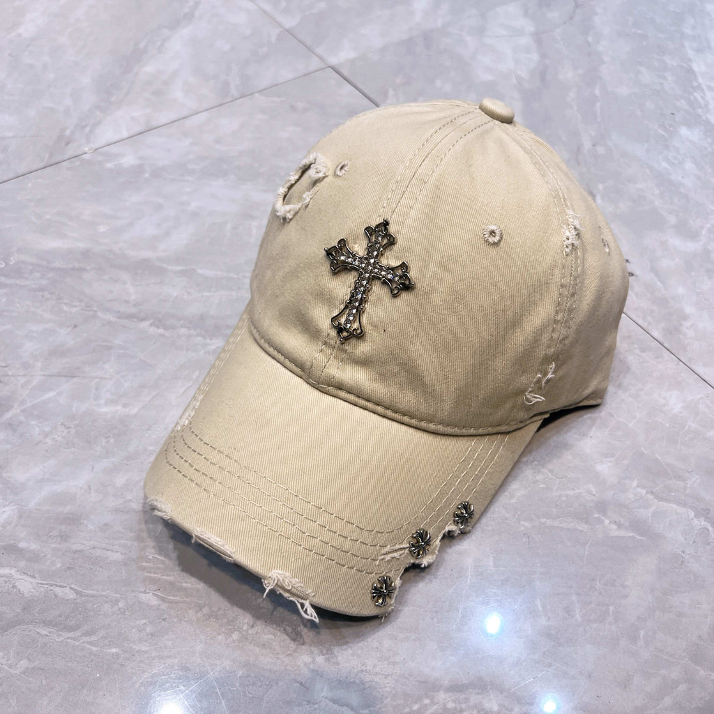 Chrome Hearts Baseball Cap - Beige / Black