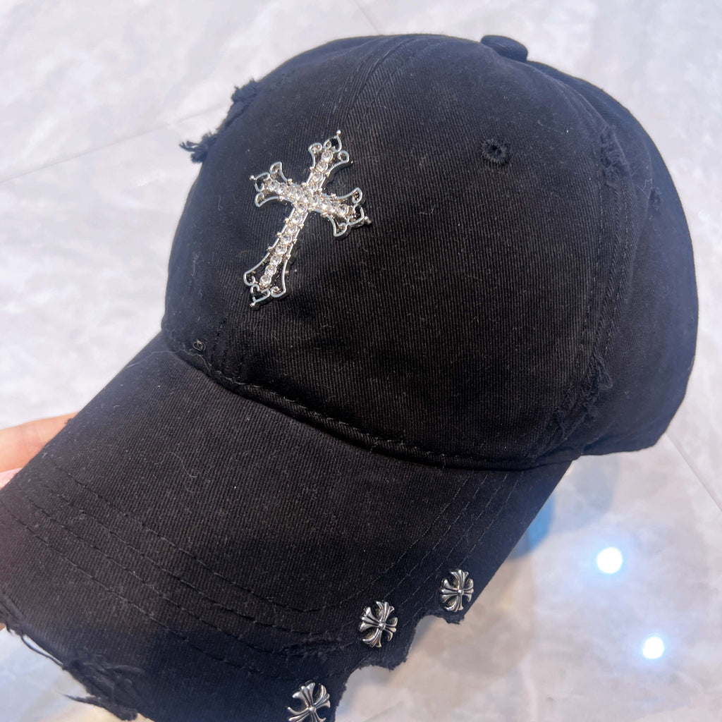 Chrome Hearts Baseball Cap - Beige / Black