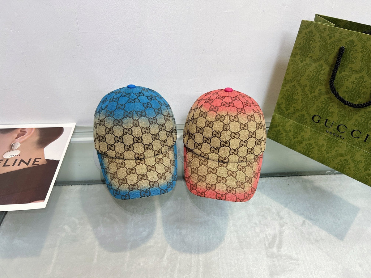 Gucci Baseball Cap - Blue / Pink