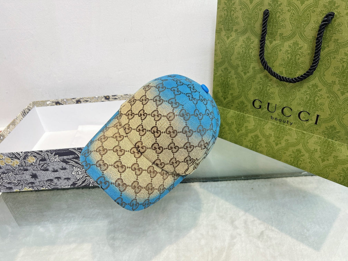 Gucci Baseball Cap - Blue / Pink