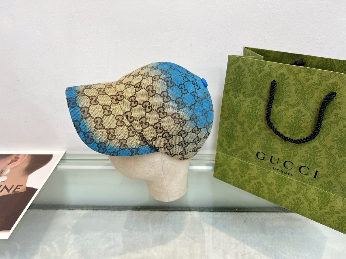 Gucci Baseball Cap - Blue / Pink
