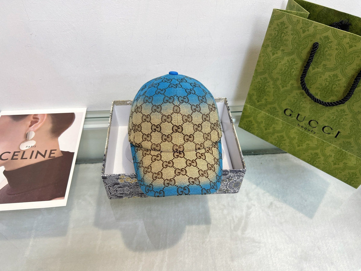 Gucci Baseball Cap - Blue / Pink