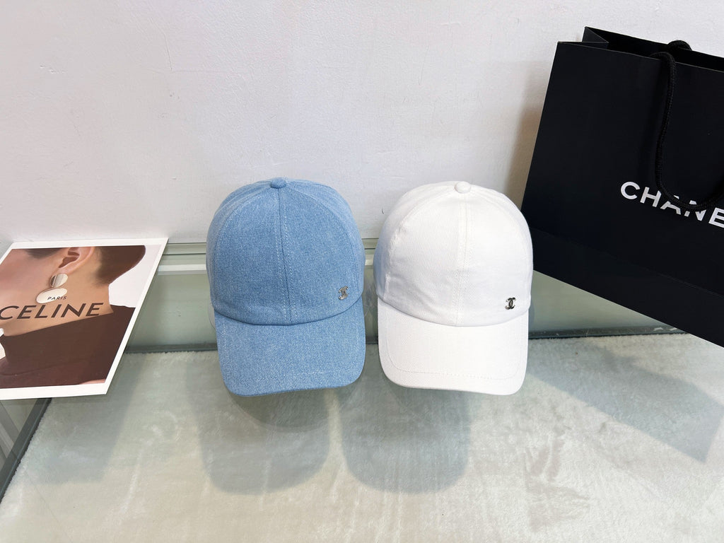 Chanel Baseball Cap - Blue / White