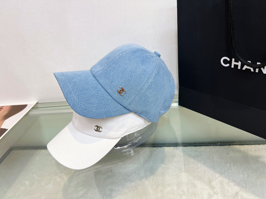 Chanel Baseball Cap - Blue / White