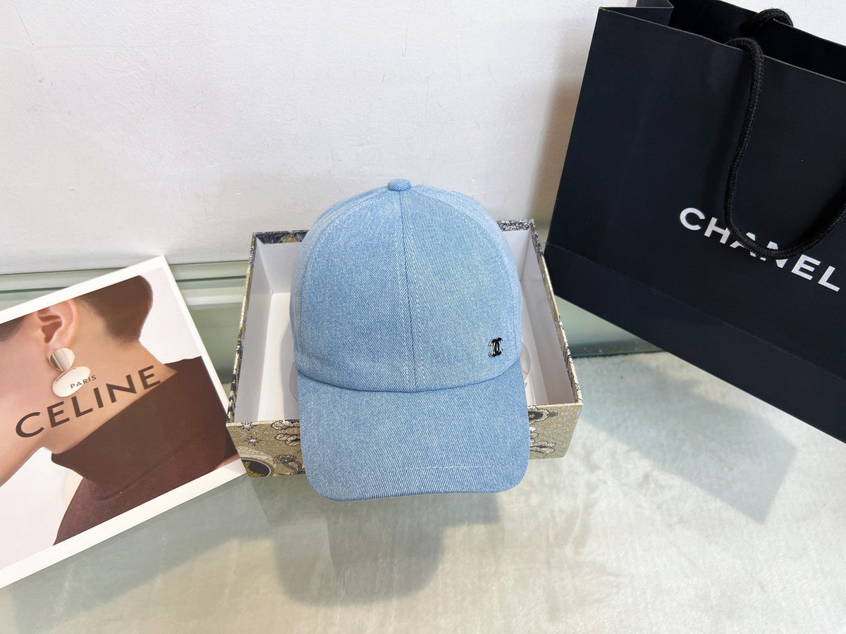 Chanel Baseball Cap - Blue / White