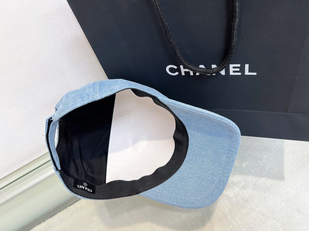 Chanel Baseball Cap - Blue / White