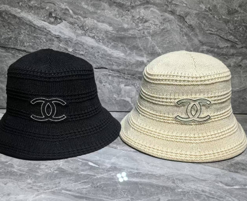 Chanel-Inspired Knit Bucket Hat