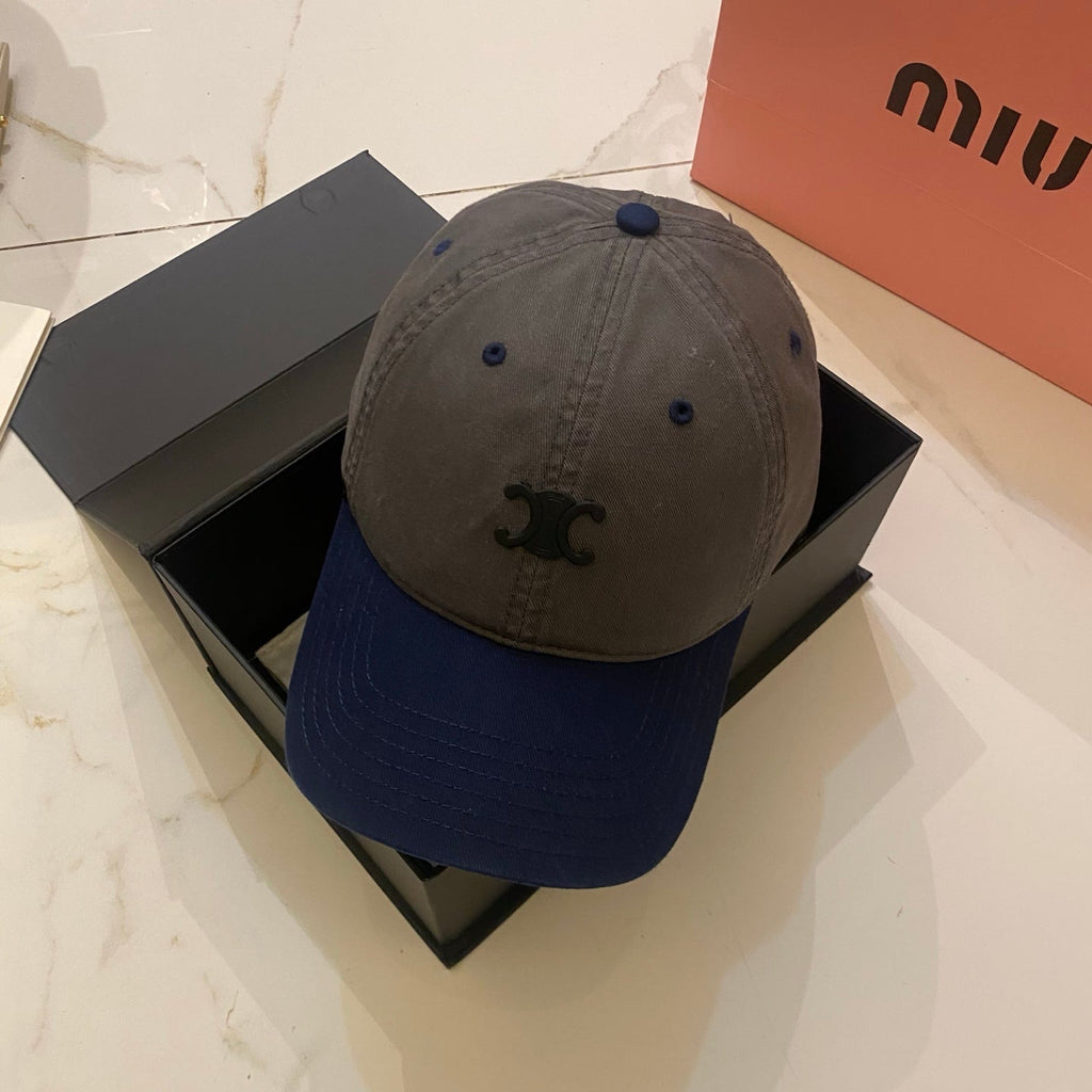 Celine Color-Block Baseball Cap