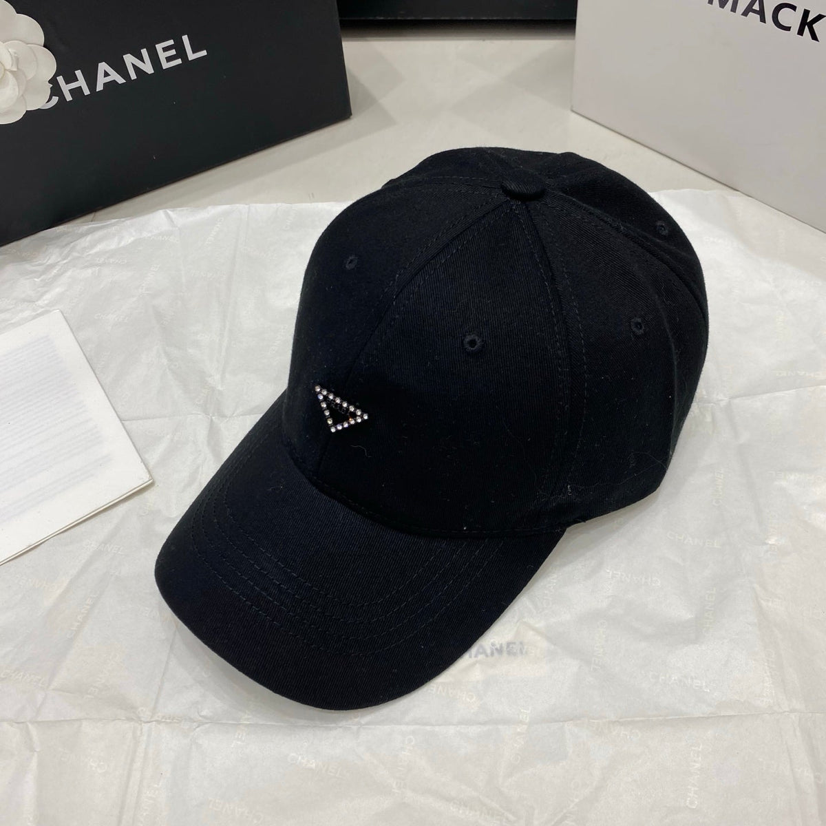 Prada Baseball Cap - White / Black
