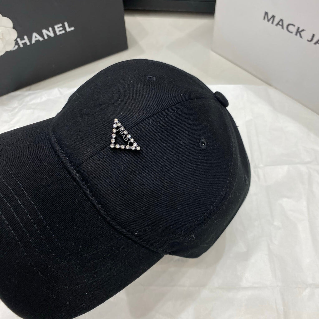 Prada Baseball Cap - White / Black